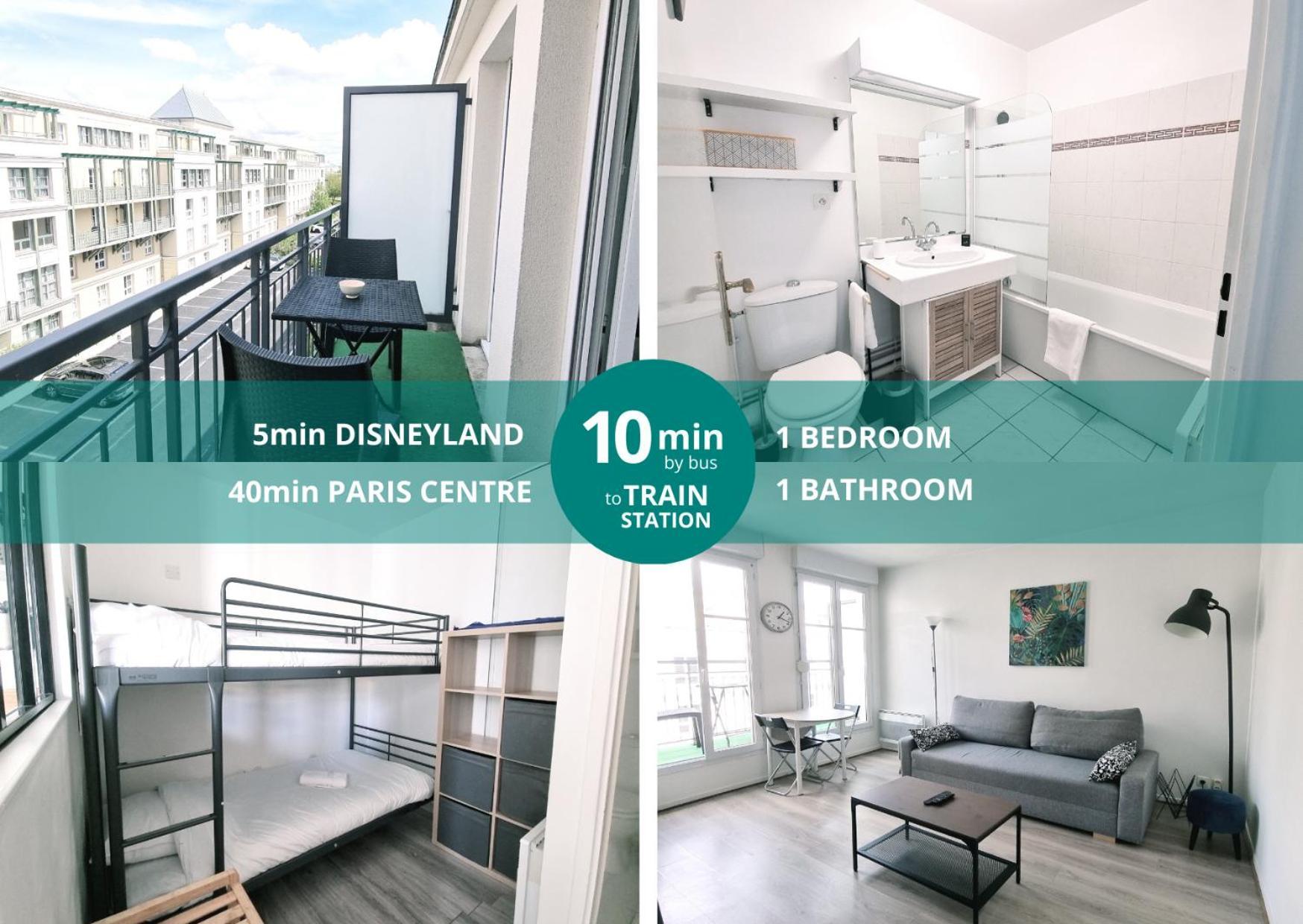Appartement Disneyland 4 Personnes Serris Dış mekan fotoğraf